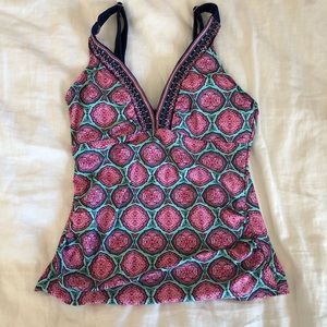Cabana Life Tankini Top Sz M